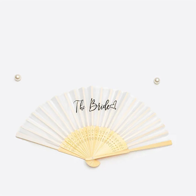 Bride And Bridesmaid Black And White Fan Bachelor Party Wedding