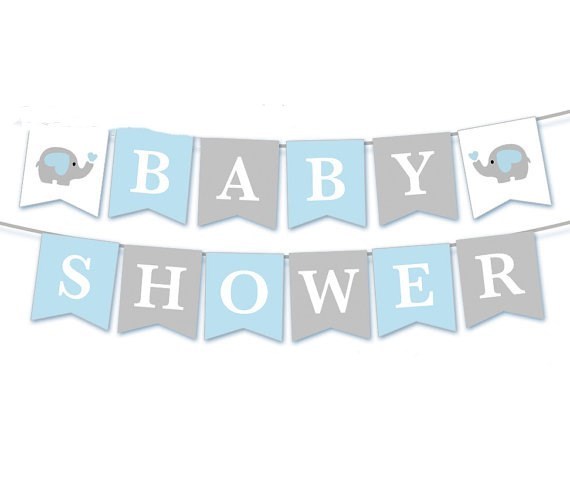 Baby Shower Party Pull Flag Banner