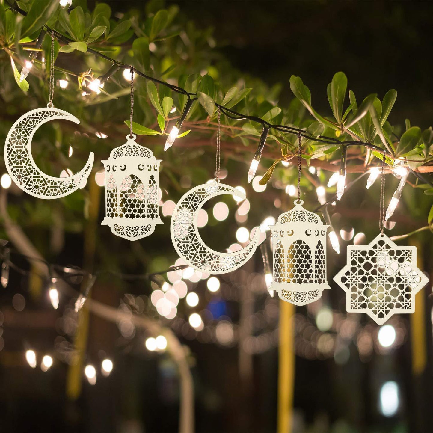 Wooden ramadan eifmd hanging
