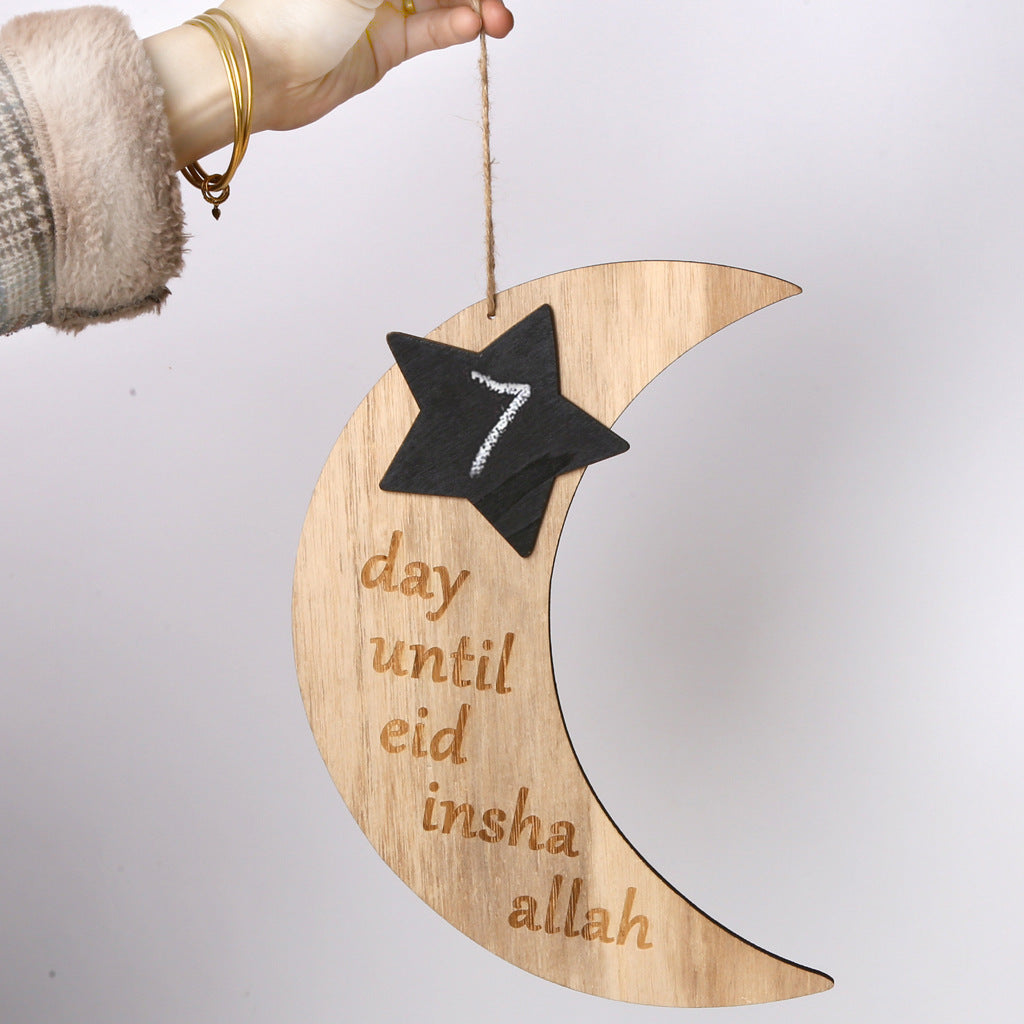 Eid Mubarak Home Decoration Wooden Calendar Listing