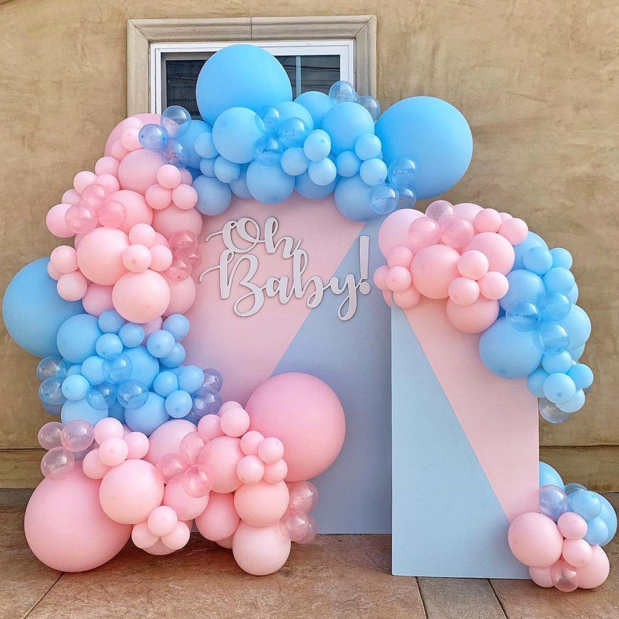 Gender Reveal Balloon Arch Bridge Set 196pcs