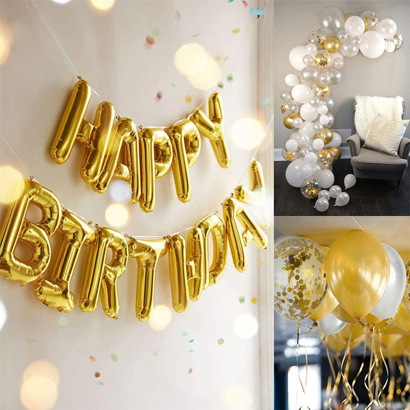 Large Birthday Balloon Tablecloth Backdrop Party Set