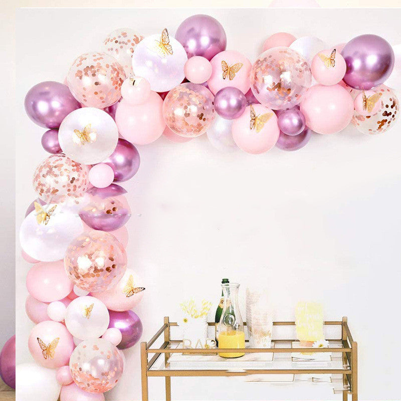 Butterfly Baby Girl Party Balloon Decoration