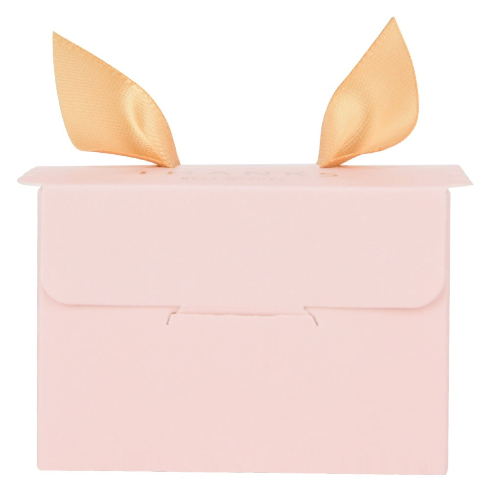 50 pcs Wedding Party Paper Candy Chocolate Cake Decoration Box Gift (Pink thanks)