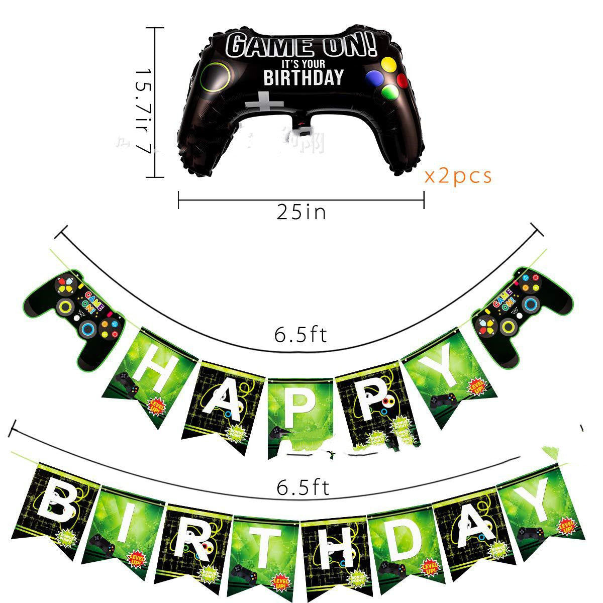 Gamer Themed Birthday Party Decorations