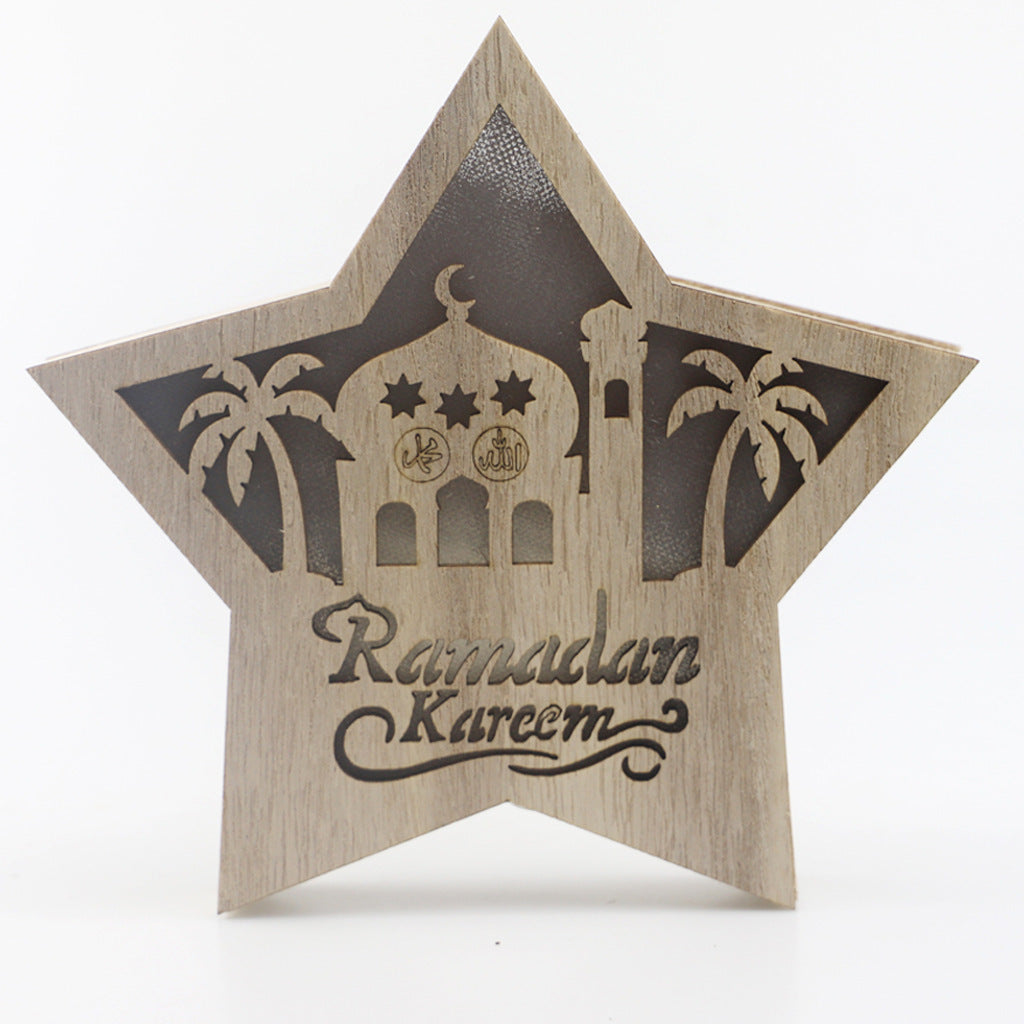 Ramadan light box wood