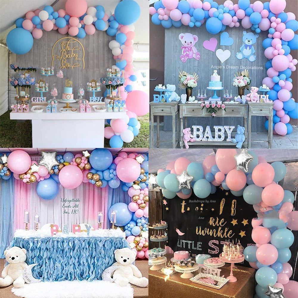 Gender Reveal Balloon Arch Bridge Set 196pcs