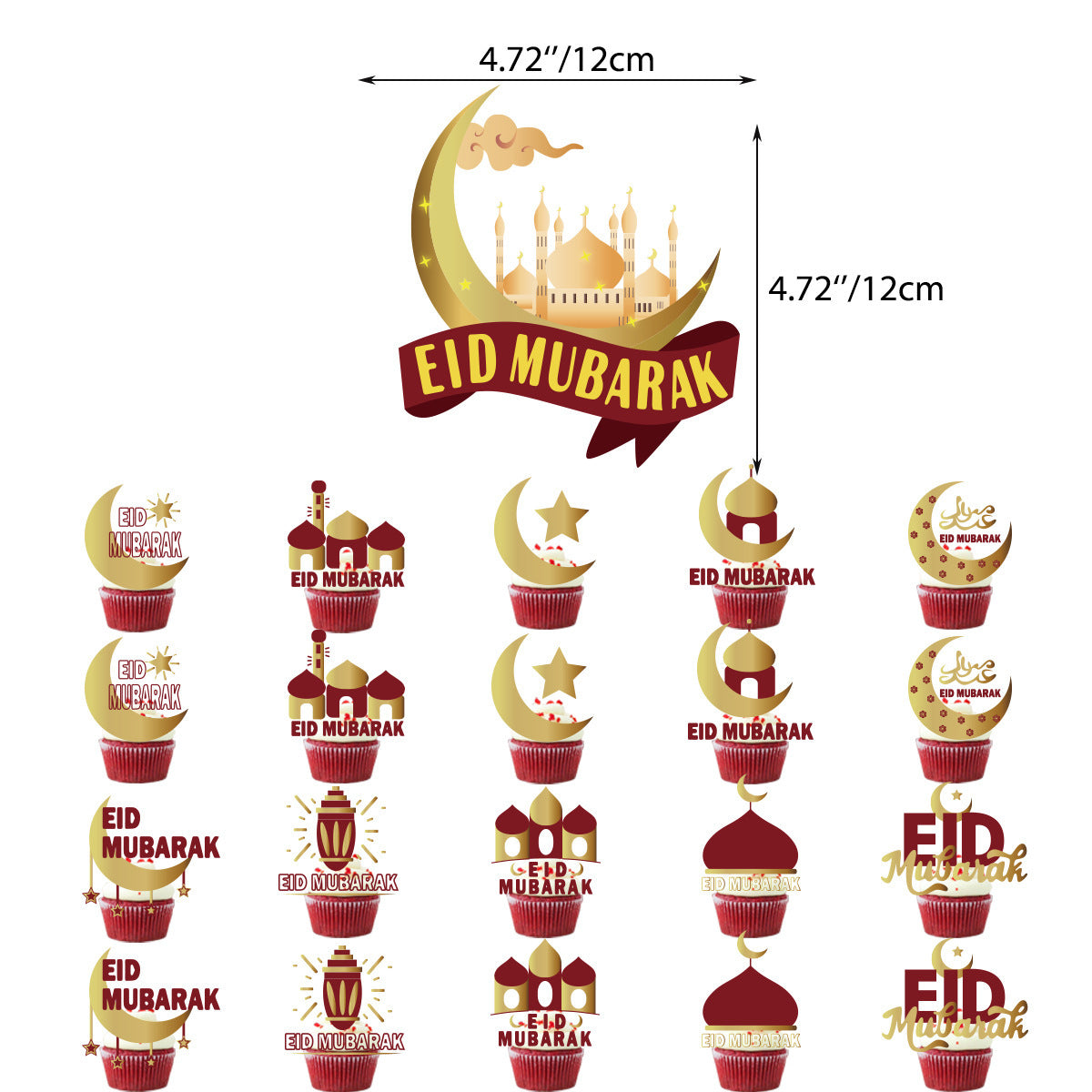 cake toppers and large cake topper Eid