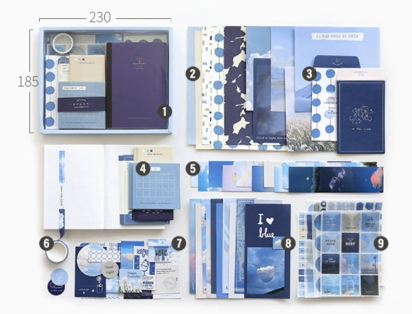 Hand Ledger Gift Box Cute Simple Set Notebook