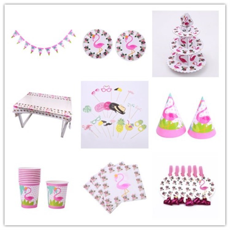 Pennant Pull Flag Return Gift Bag Tableware Set Decoration