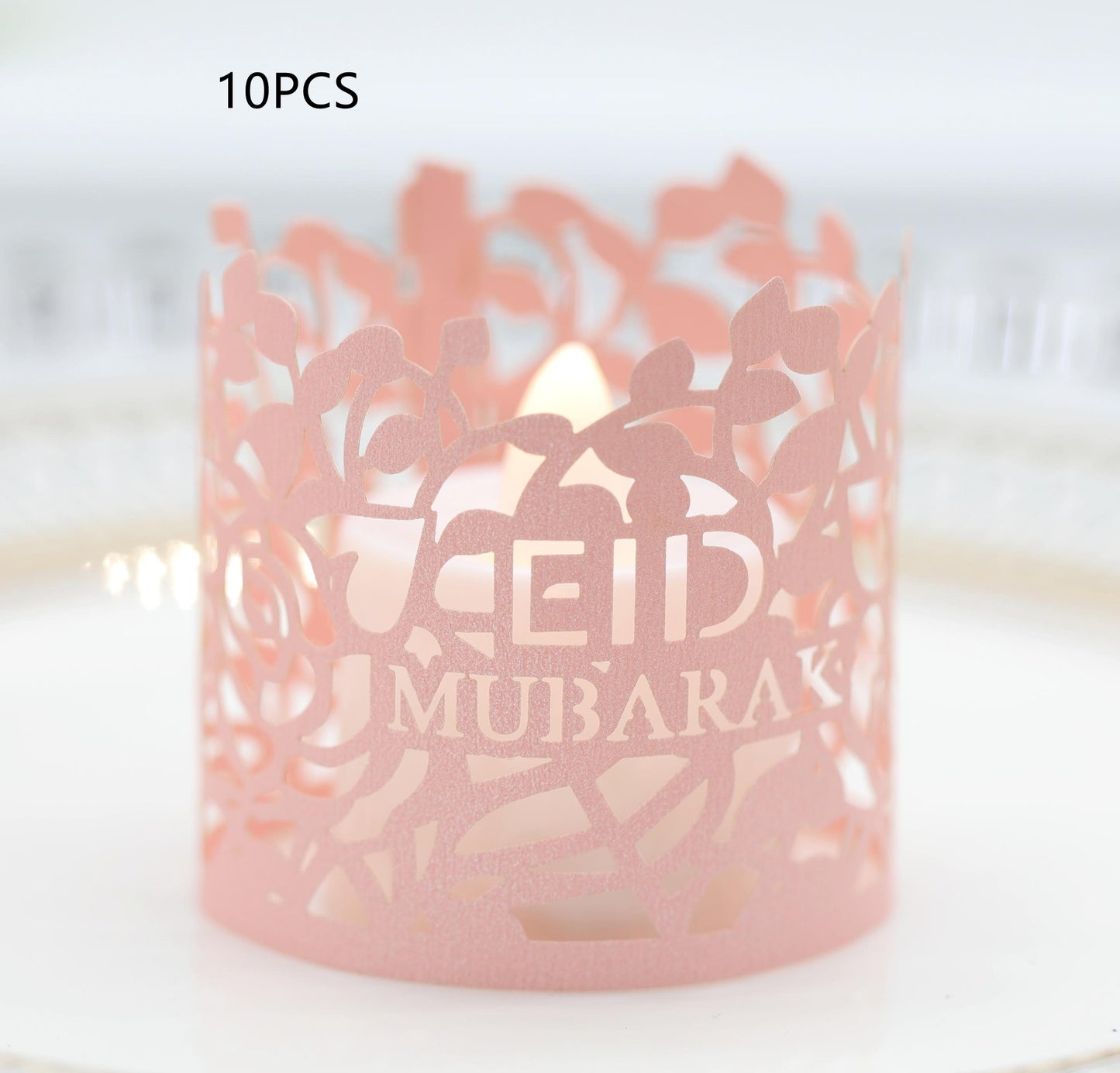 pink Eid candle