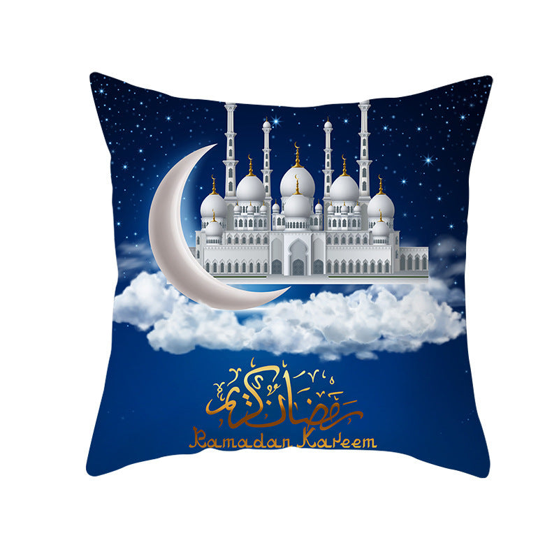 ramadan blu cloud pillow