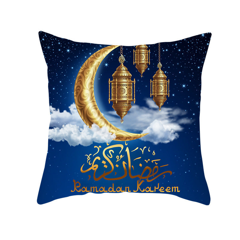 ramadan blue pillow
