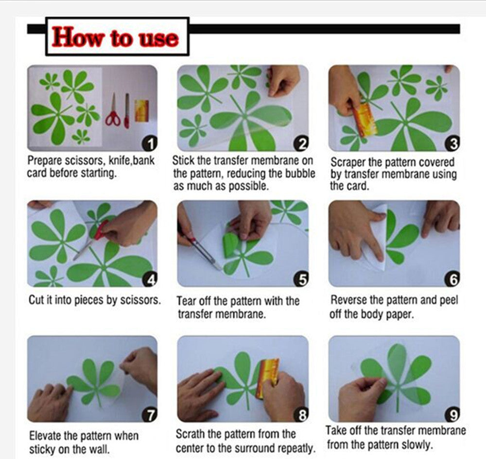 ramadan kareem wall sticker instructions