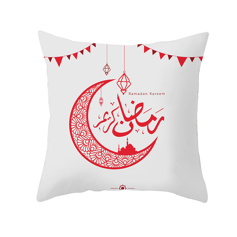 red white ramadan pillow