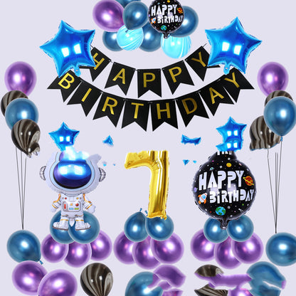 Space Theme Birthday Party Decoration Set
