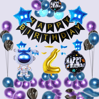 Space Theme Birthday Party Decoration Set