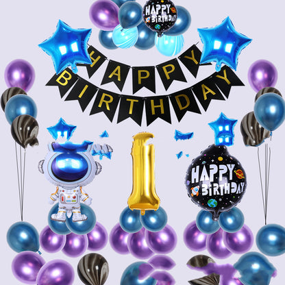 Space Theme Birthday Party Decoration Set