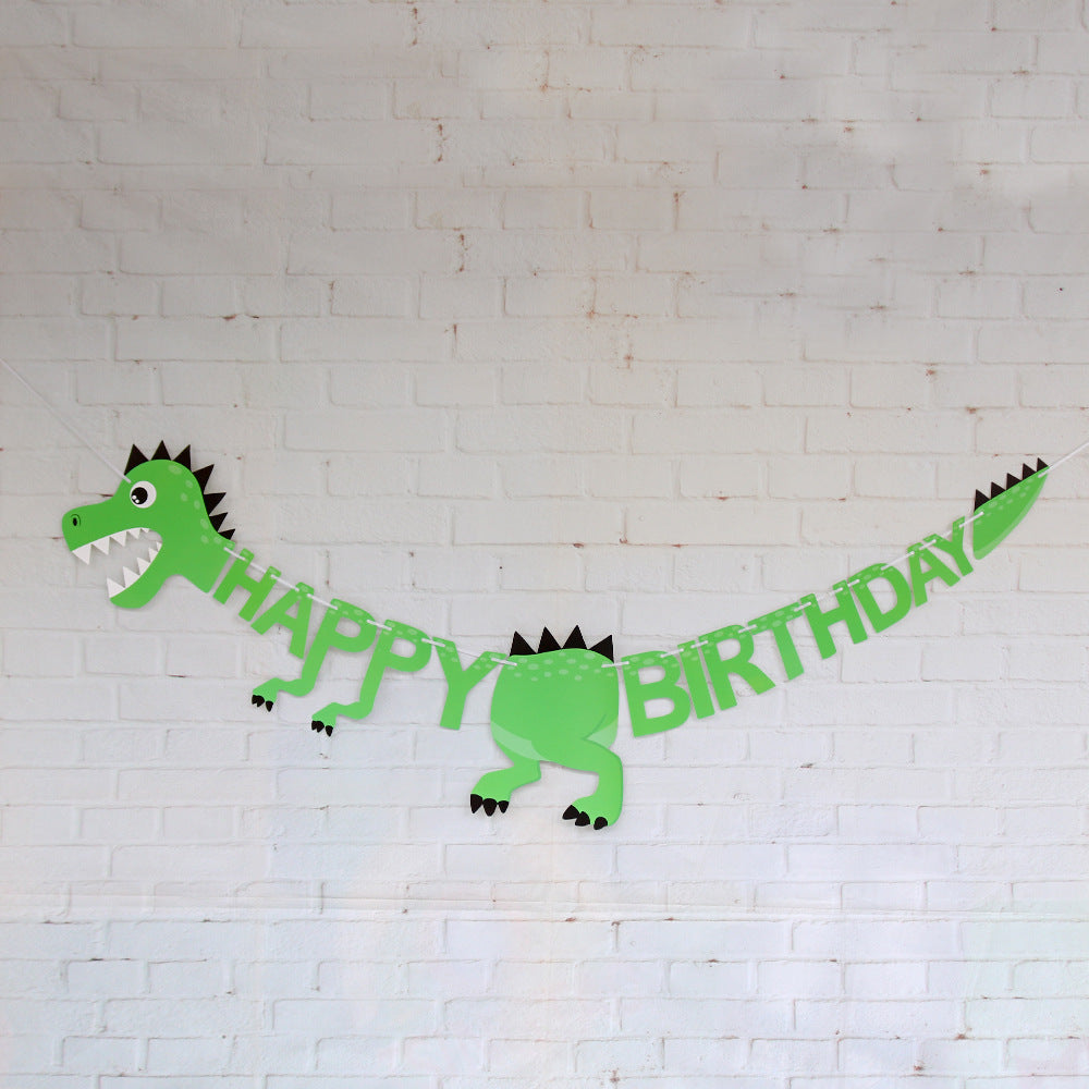 Dinosaur Birthday Party Decoration Banner