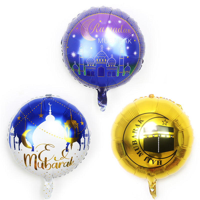 Decoration Foil Balloon Islamic Hajj Eid Ramadan