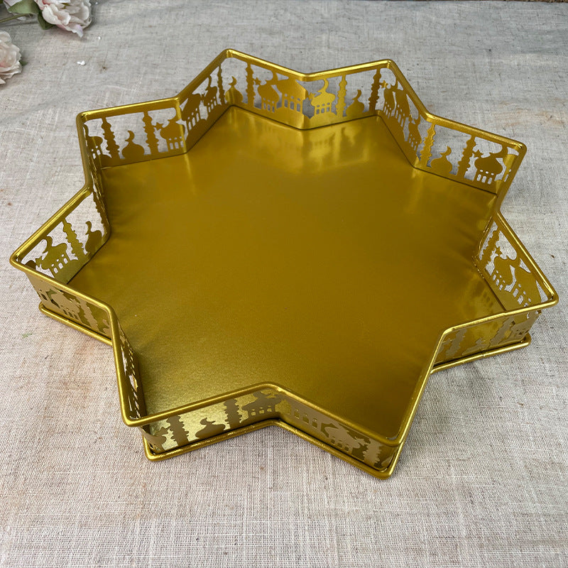 Ramadan Eid Table Iron Castle Tray