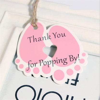 baby girl foot favor tag 2