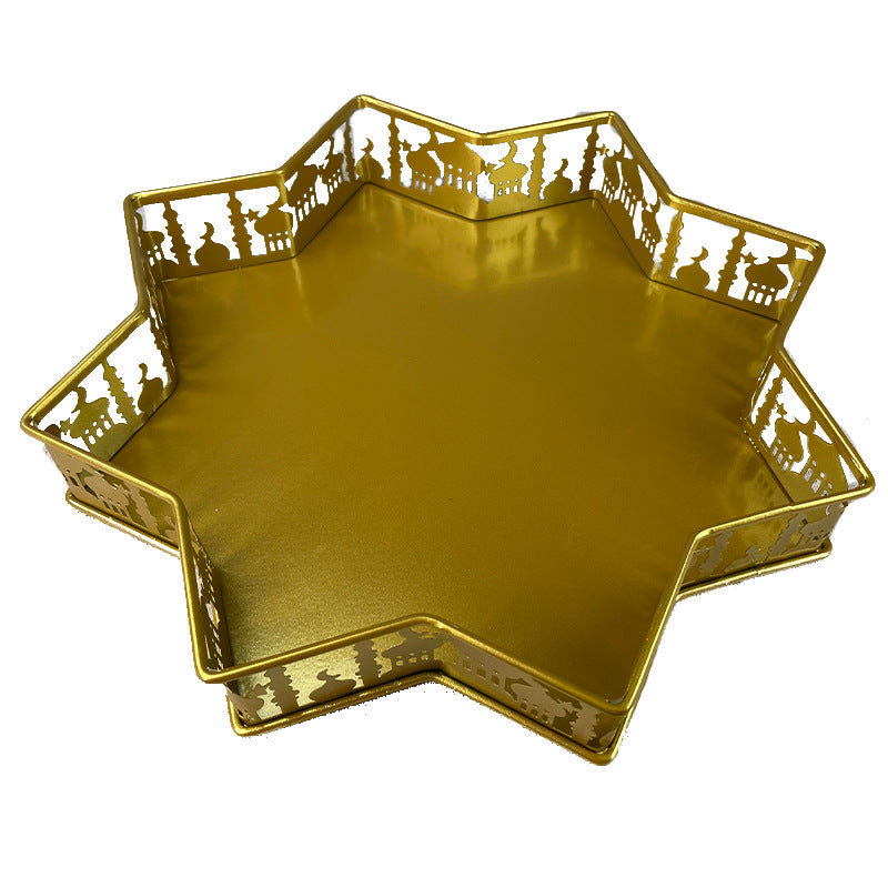 Ramadan Eid Table Iron Castle Tray