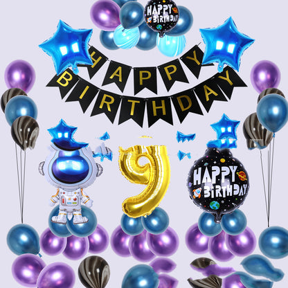 Space Theme Birthday Party Decoration Set