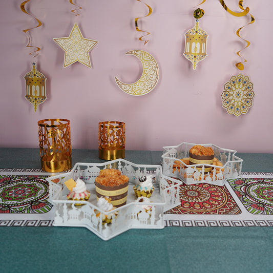 Ramadan Eid Table Iron Castle Tray